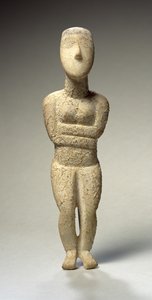 キクラデス図、初期のスペドス、紀元前2700年頃（大理石）（257633も参照）